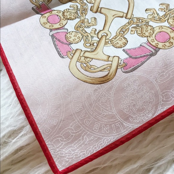 Vintage Celine Paris ruby red handkerchief - Picture 4 of 6